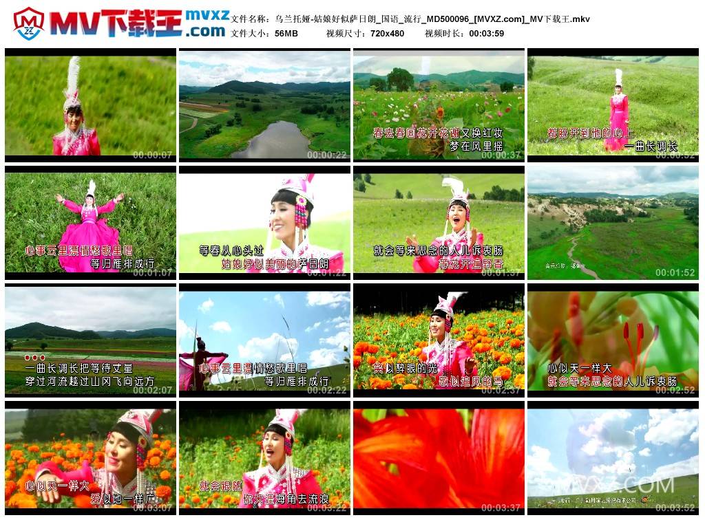 乌兰托娅-姑娘好似萨日朗_国语_流行_MD500096